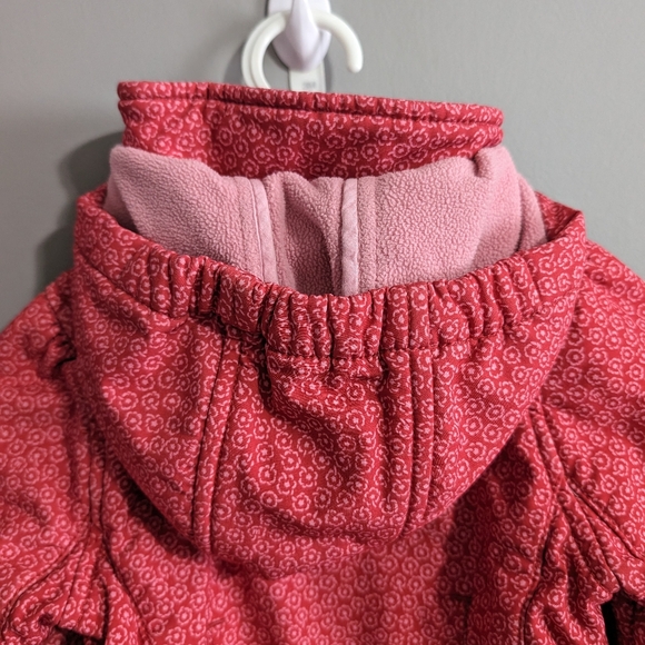 Mexx baby Girl lined pink rain jacket removable hood size 9-12 months - Picture 11 of 16